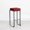Nevada Bar Stool - Black Base Red Pad