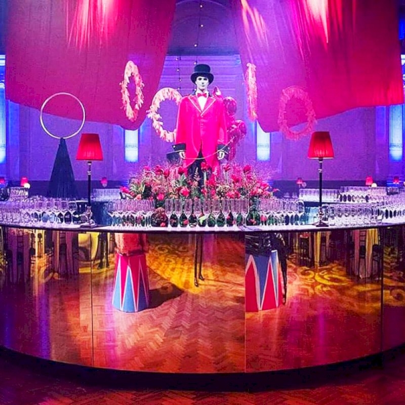 4m Gold Mirror Circular Bar - HALF CIRCLE