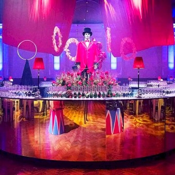 4m Gold Mirror Circular Bar - QUARTER CIRCLE