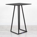 Dallas Square Poseur Table - Black