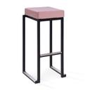 Nevada Stool - Black Base Pink Pad