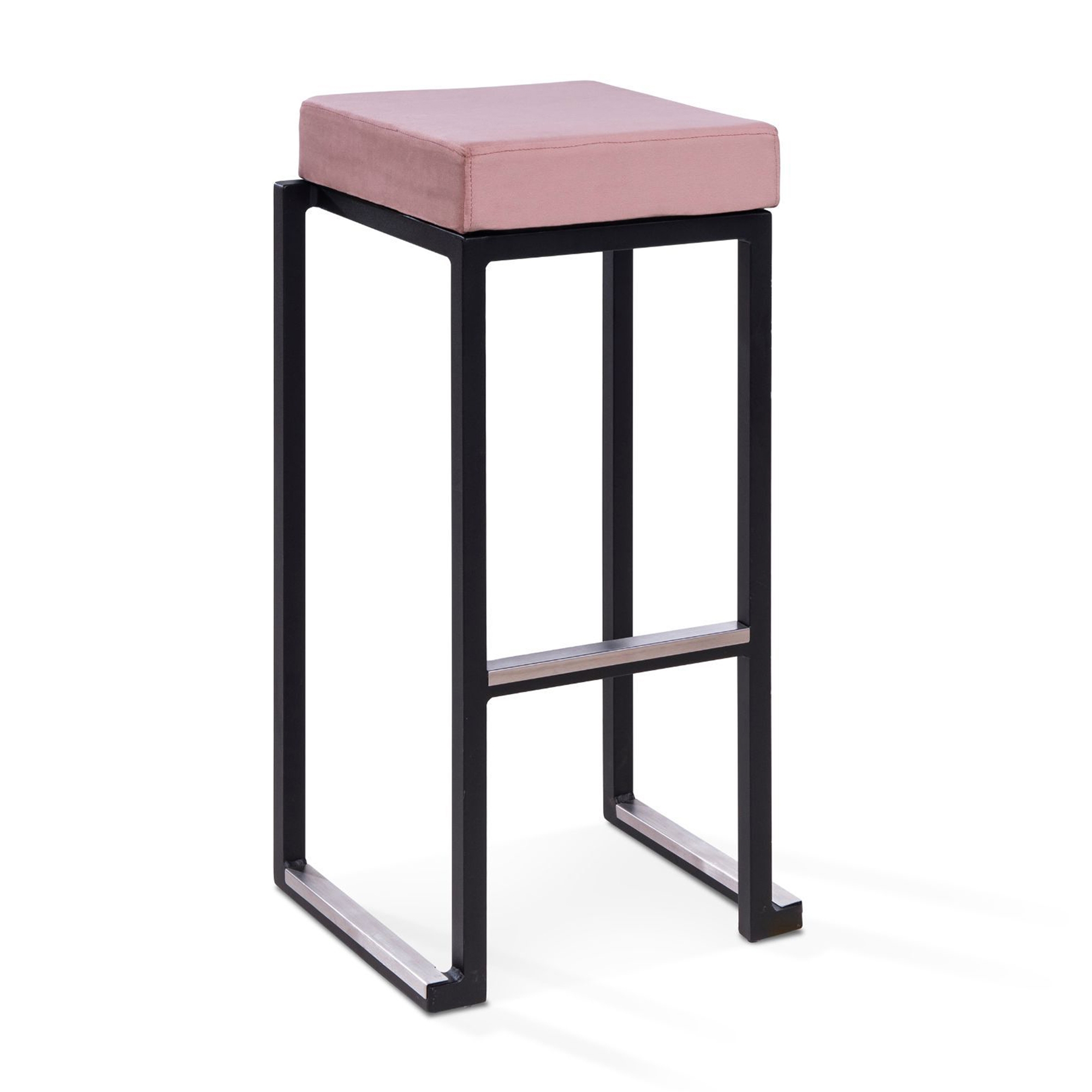 Nevada Stool - Black Base Pink Pad