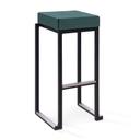 Nevada Stool - Black Base Green Pad