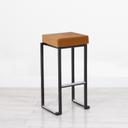 Nevada Stool - Black Base Gold Pad