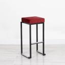 Nevada Stool - Black Base Red Pad