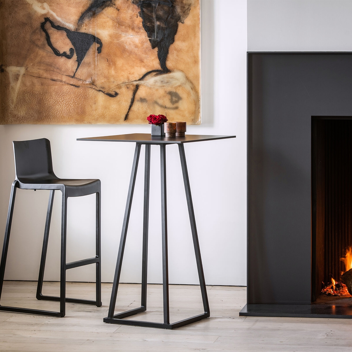 Kansas Linking Stool - Black