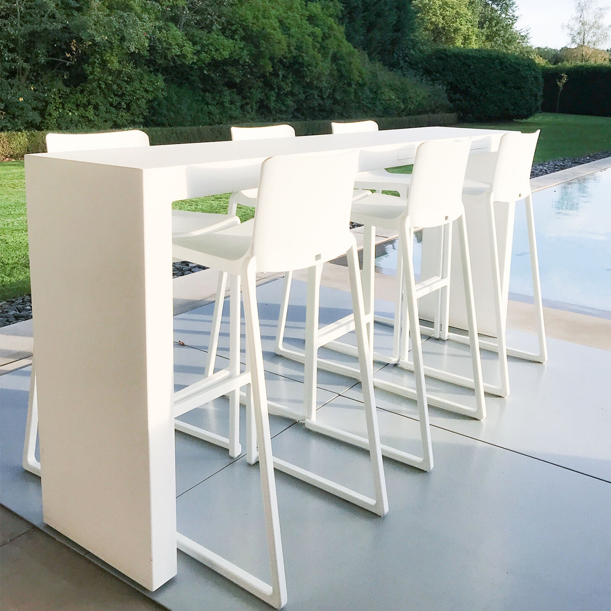 Kansas Linking Stool - White