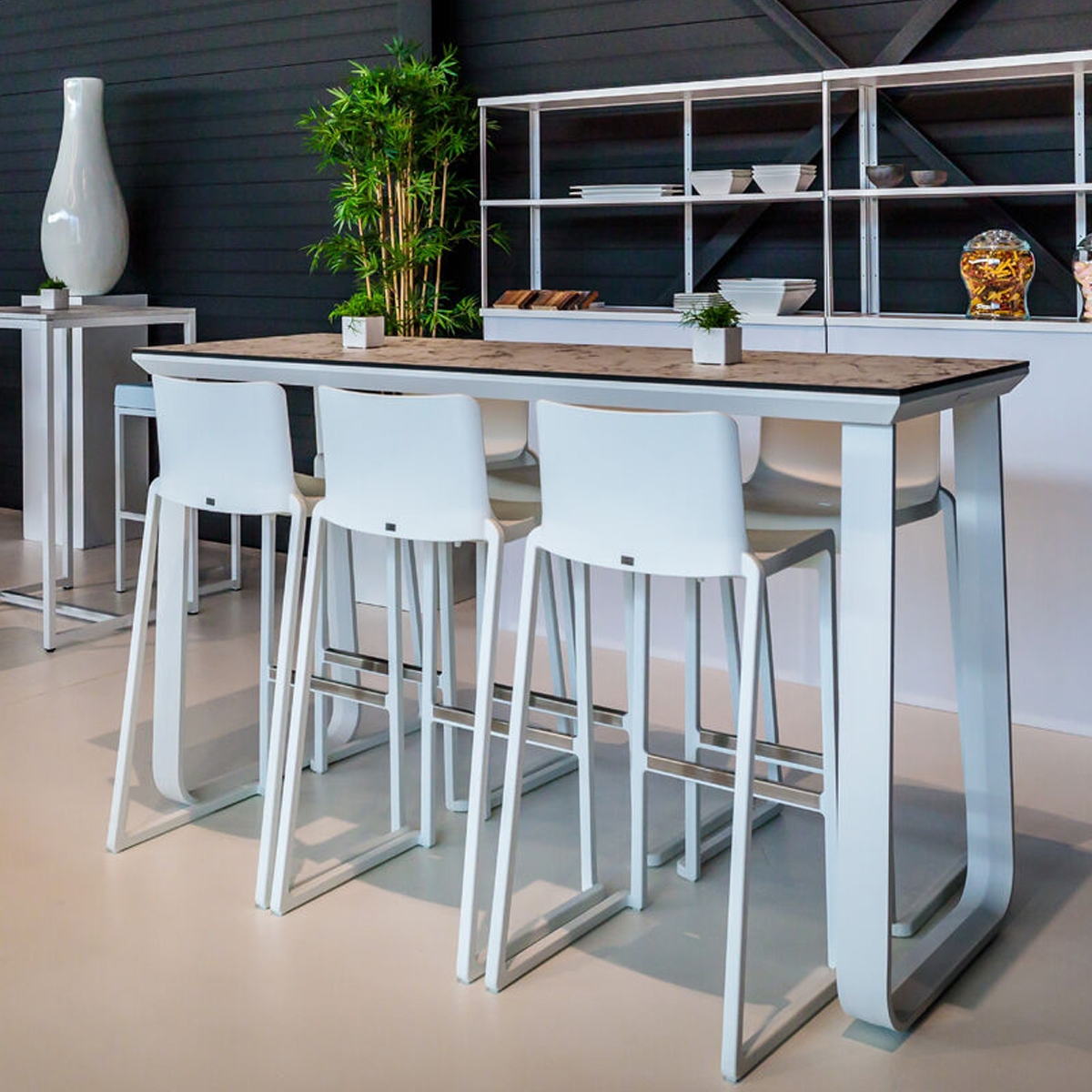 Kansas Linking Stool - White