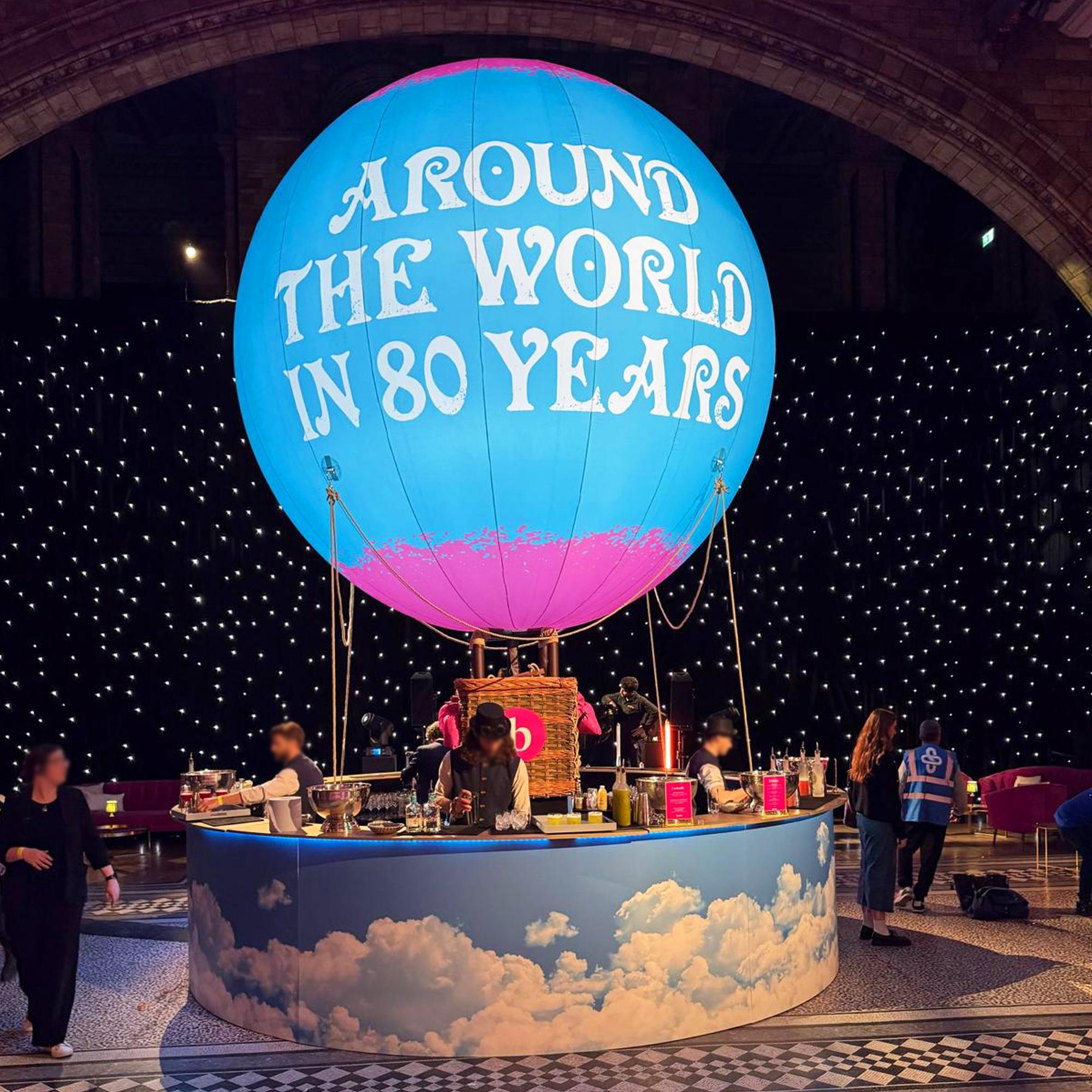 5m Bespoke round bar at the Natural History Museum.