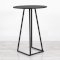 Dallas Round Poseur Table - Black