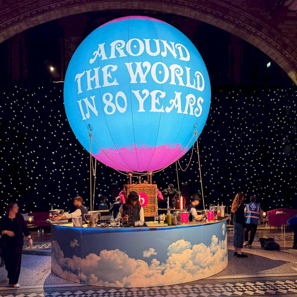 5m Bespoke round bar at the Natural History Museum.