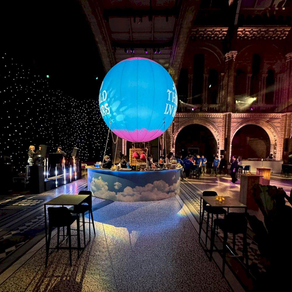 Sky bar at the Natural History Museum.