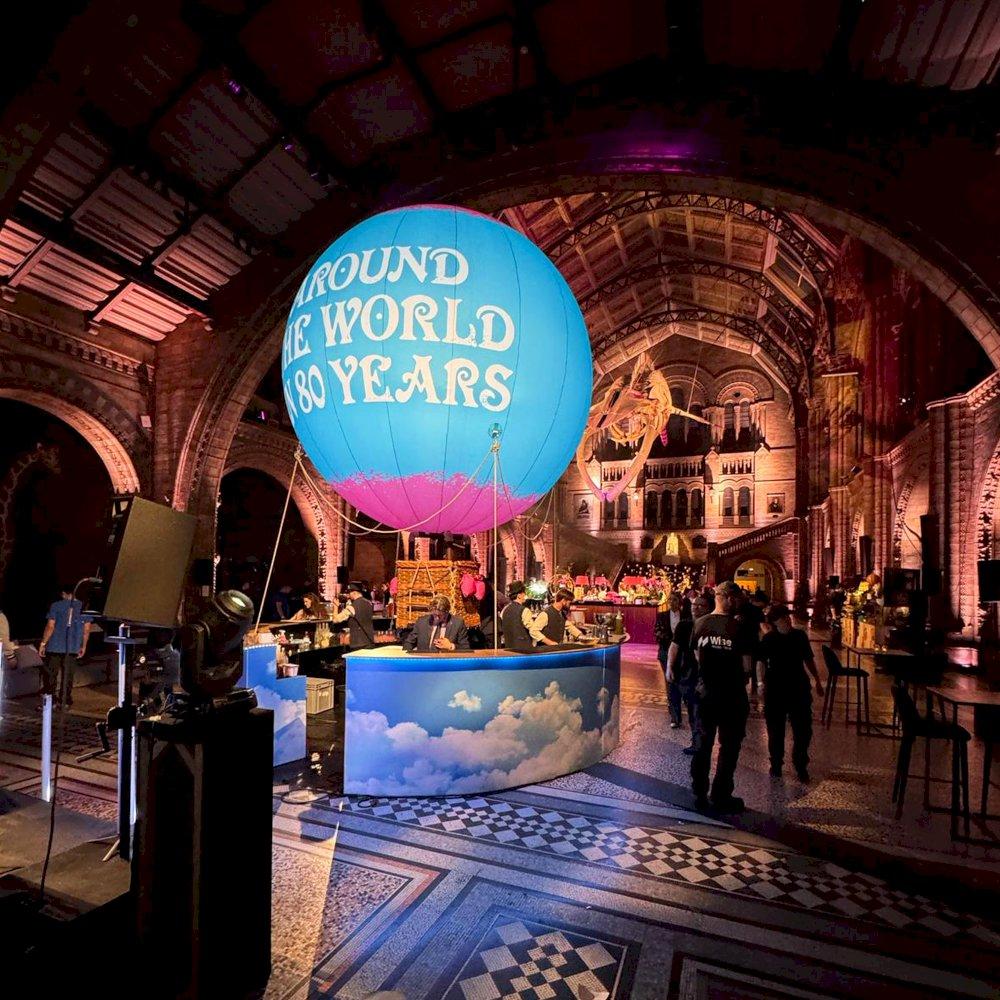 Stunning 5 metre round bar at the Natural History Museum.