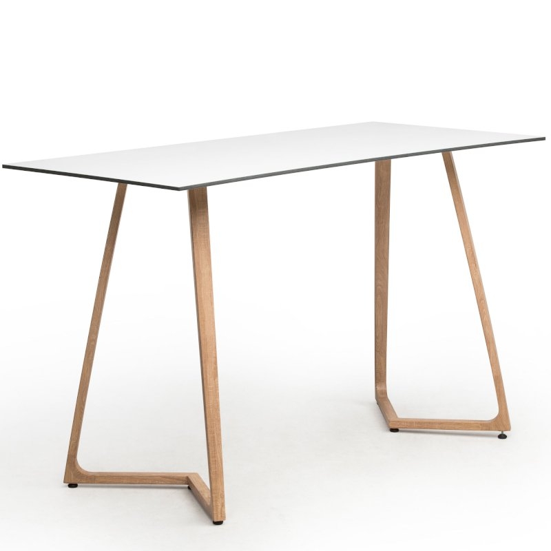 Boston Double Poseur Table - White