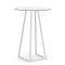Dallas Round Poseur Table - White