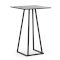 Dallas Square Poseur Table - Black