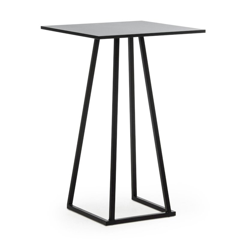 Dallas Square Poseur Table - Black