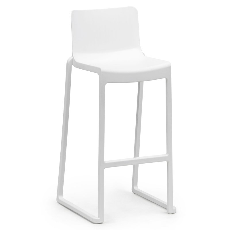 Kansas Linking Bar Stool - White