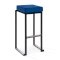 Nevada Bar Stool - Black Base Blue Pad