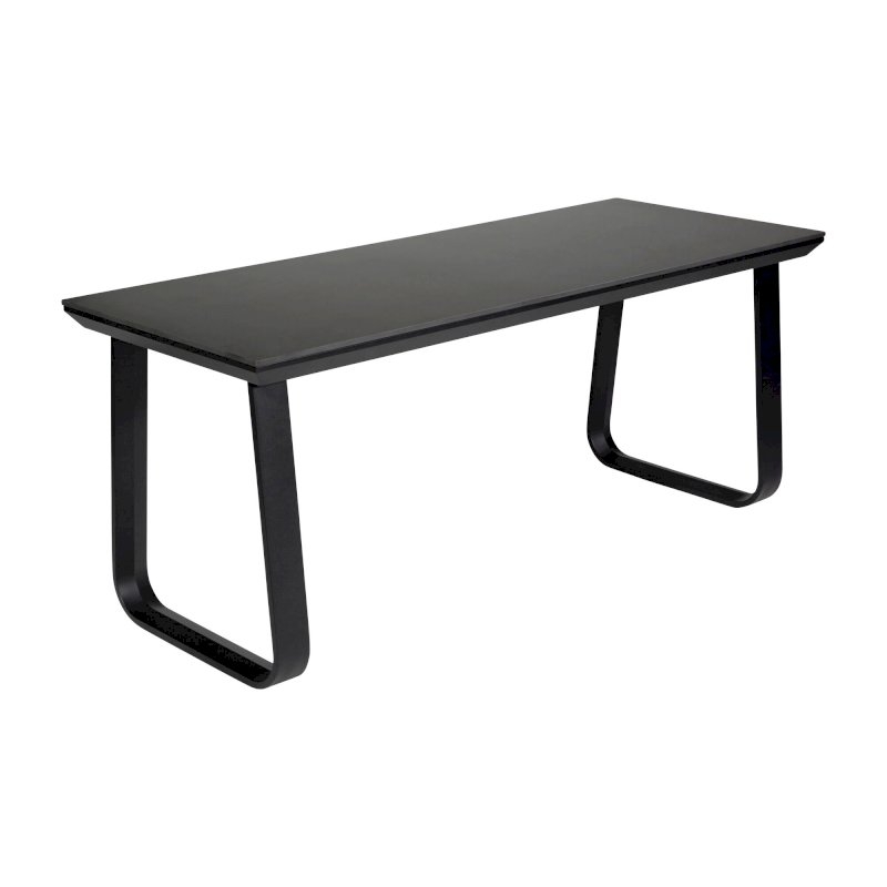 Utah Double Bistro Table - Black Base Black Top