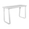 Utah Double Poseur Table - White Base White Top