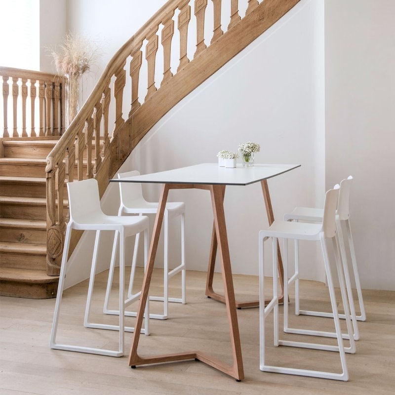 Boston Double Poseur Table - White