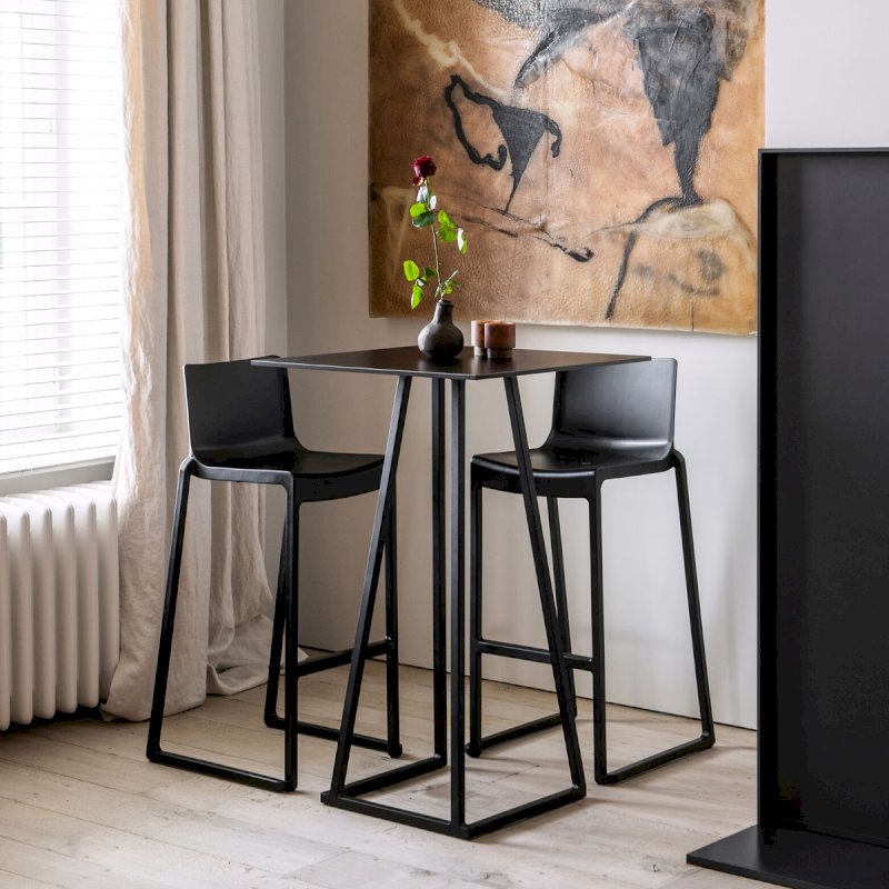 Kansas Linking Bar Stool - Black