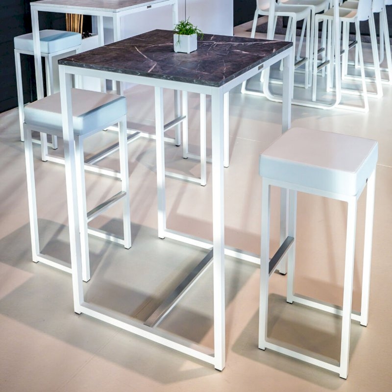 Nevada Box Frame Table - White